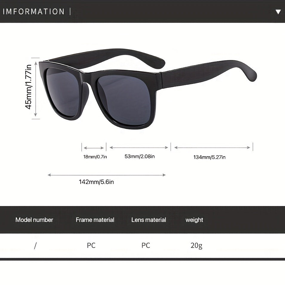 Square Sunglasses Mirrored UV400 Sun Shades Glasses for Driving