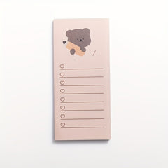 Cookie Bear Tearable Portable Note Book 50 Sheets
