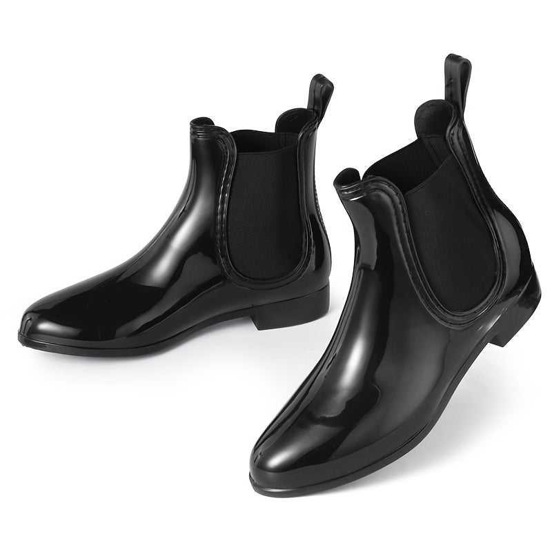 Waterproof Non Slip Chunky Heel Chelsea Shoes for Women