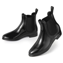 Waterproof Non Slip Chunky Heel Chelsea Shoes for Women