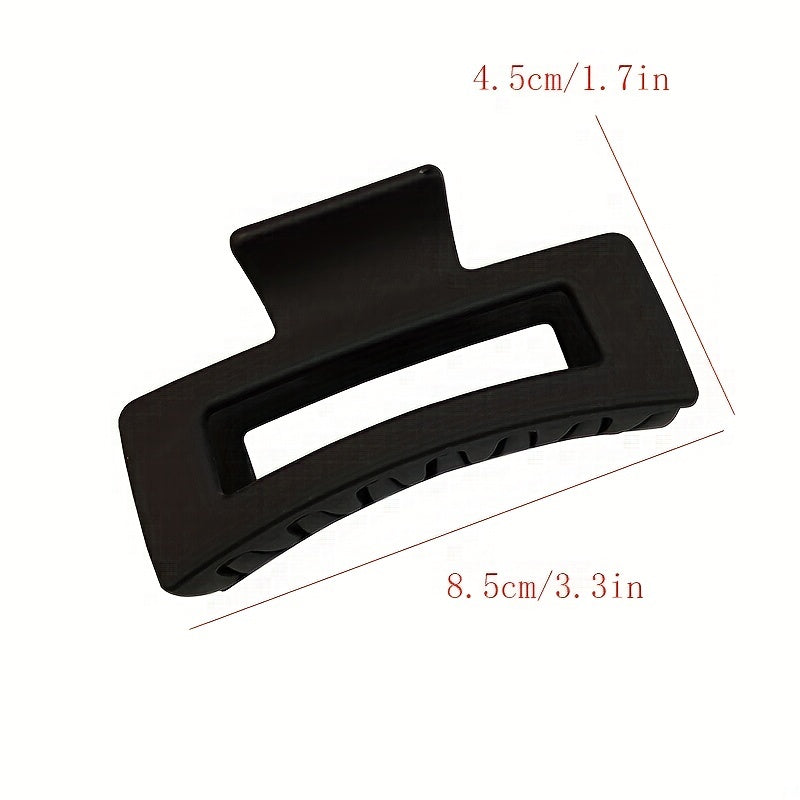 3pcs Women Hair Claw Rectangle Shaped Hair Claw Style Shark Claw