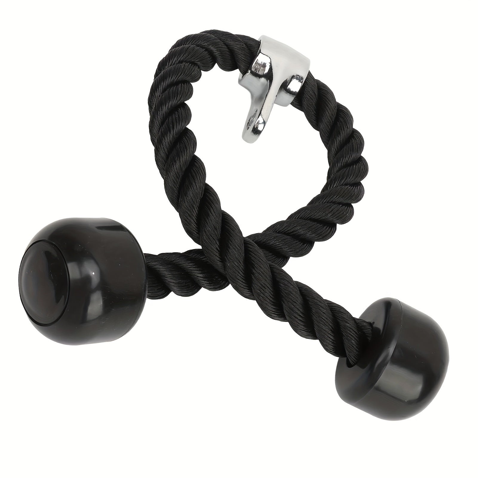 Double-headed Biceps Training Rope Pull Down Handle