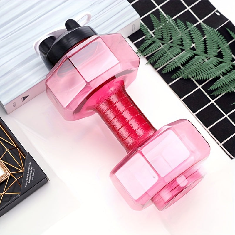 2600ml Plastic Dumbbell Water Cup Gym Sports Kettle