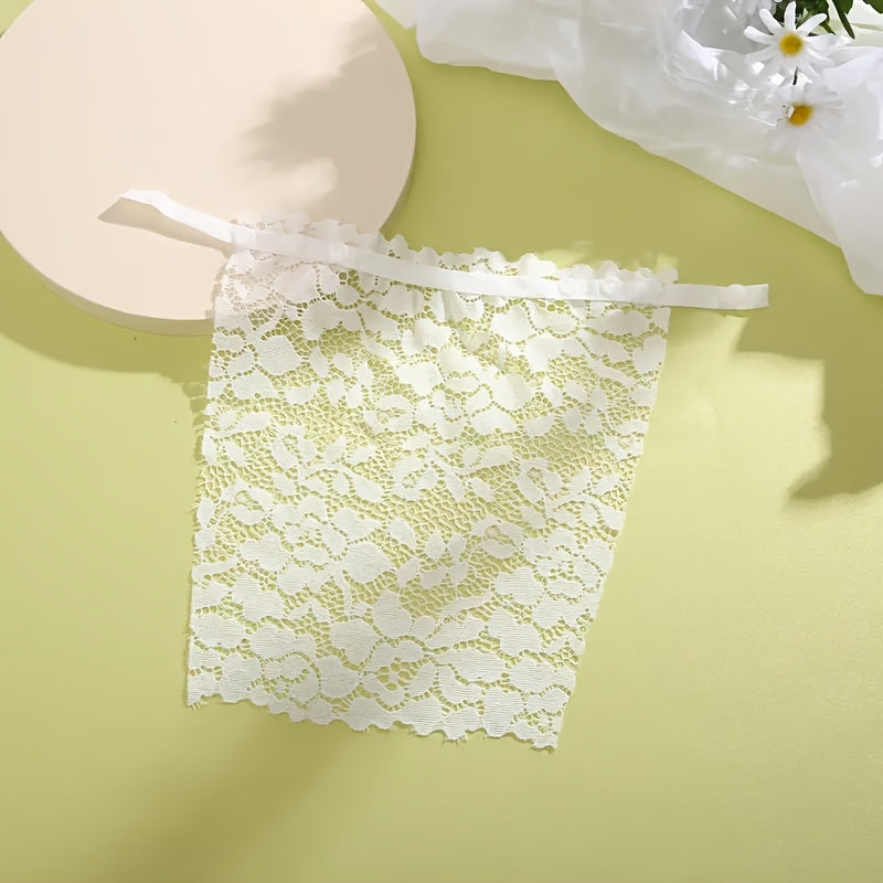Floral Lace Chest Cover Anti-Peep Shield Pads