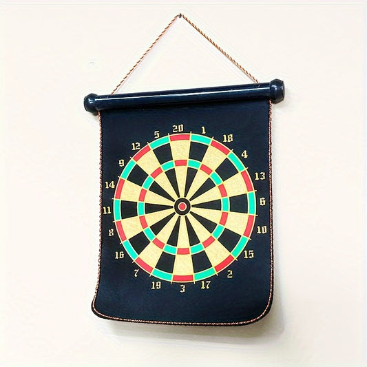 Double Sided Magnetic Dart Board with 4 Darts Set