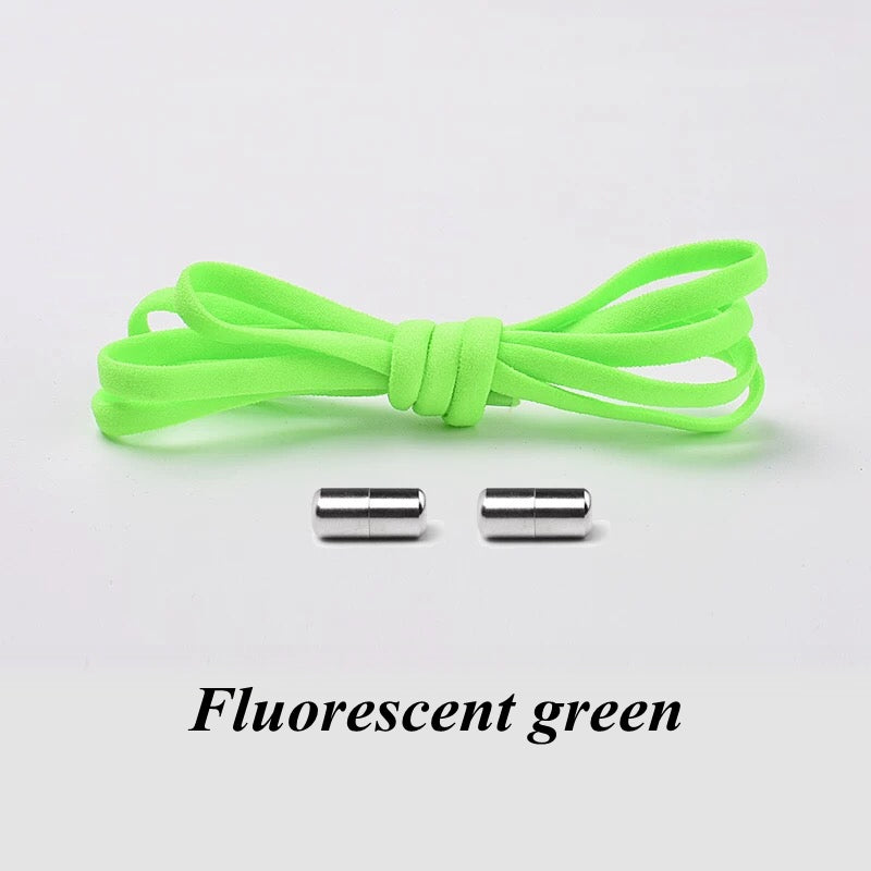 Elastic Laces Sneakers Round Shoelaces Without Ties Quick Shoelace