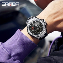 SANDA Waterproof Men's Night Glow Diving Watch