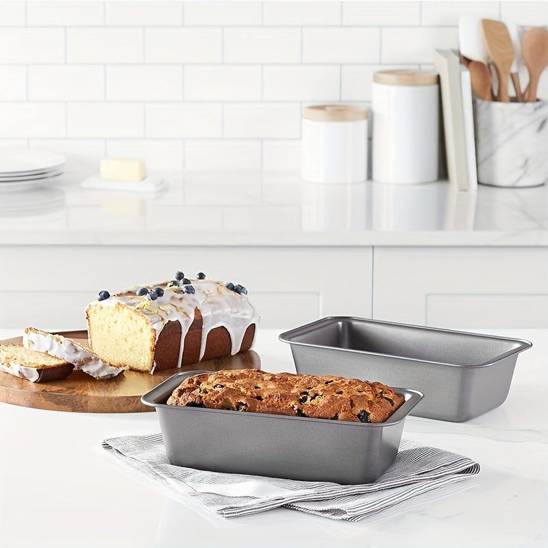 2pcs Non Stick Carbon Steel Bread Pan for Home and Outdoor Use