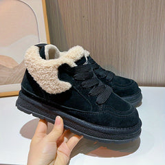 Women's Snow Boots Plus Velvet Flat Casual Warm Boots