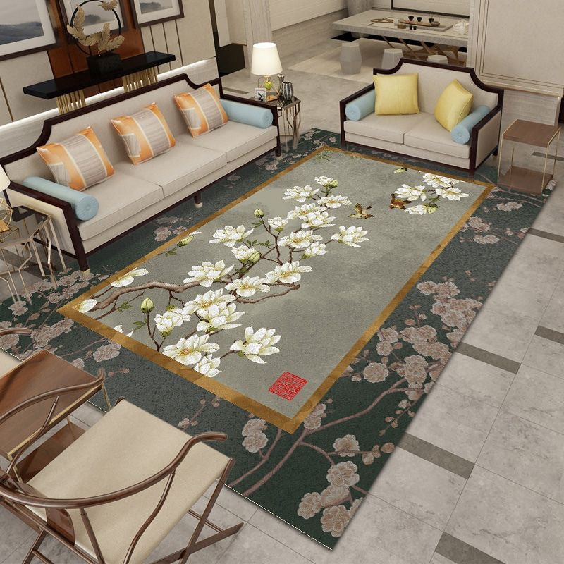European Carpet Modern Light Geometric Print Area Rug Home Decor