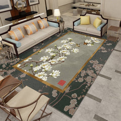 European Carpet Modern Light Geometric Print Area Rug Home Decor