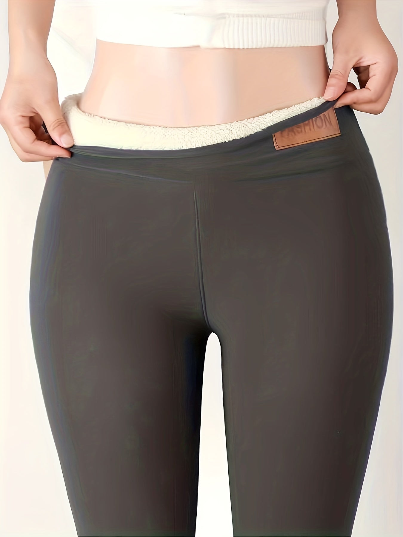 Plush Lined Thermal Pants High Waist Tights