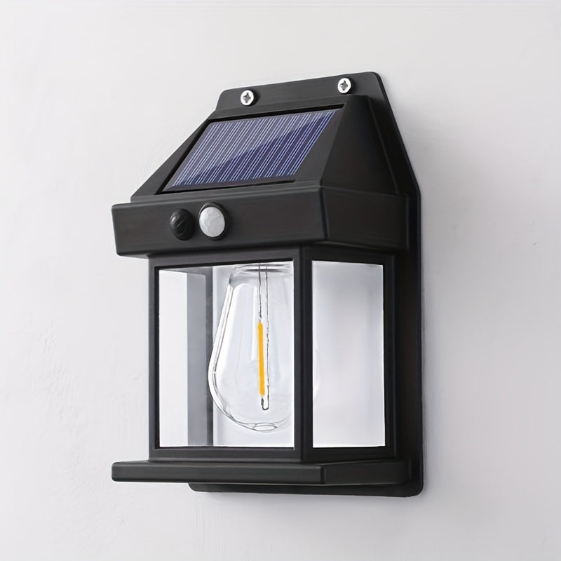 Solar Tungsten Wall Light Outdoor Waterproof Garden Headlight
