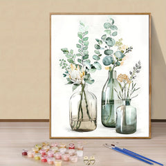Flowers in Bottle Paint By Number 40x50cm DIY Acrylic Kit