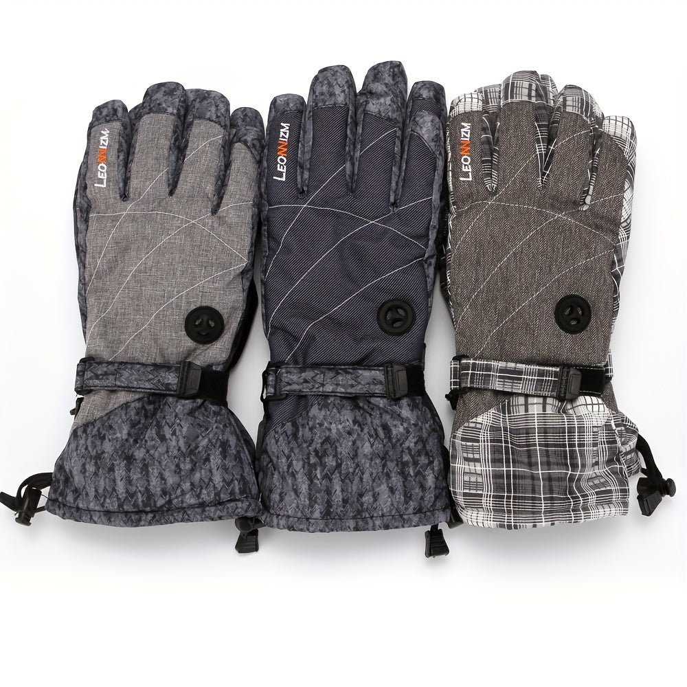 Men's Winter Ski Gloves for Cold Weather