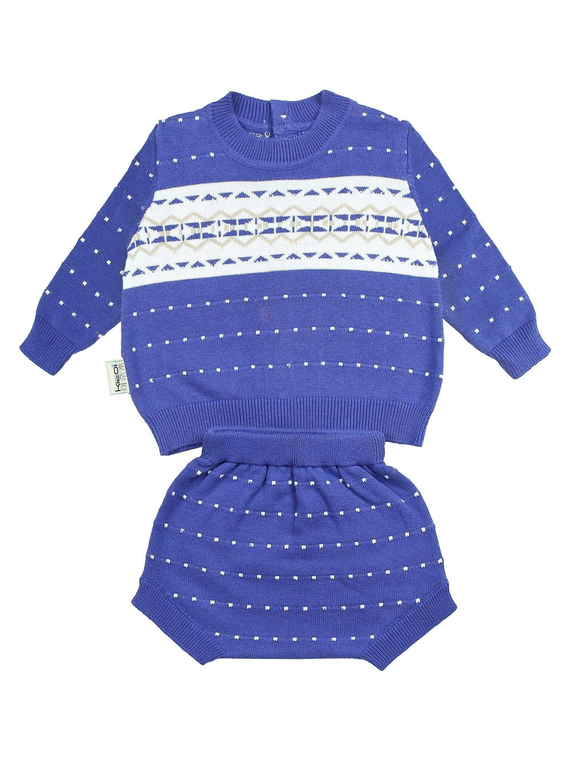 Baby Knitted Preppy Style Sweater Set for Boys and Girls
