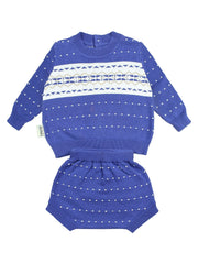 Baby Knitted Preppy Style Sweater Set for Boys and Girls