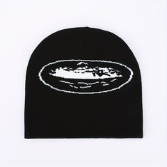 Y2K Winter Knitted Hat Hip hop Warm Coldproof Ear Protection Beanies