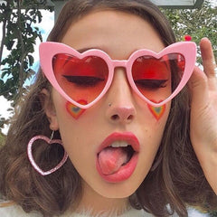Heart Sunglasses Love Theme Photo Booth Props Glasses Beach Party UV400