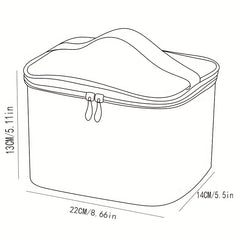 Cartoon Printed Cube Travel Cosmetics Wash Bag PU Portable Storage Bag