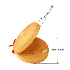 Red Percussion Rattle & Sand Egg Combo for Kids
