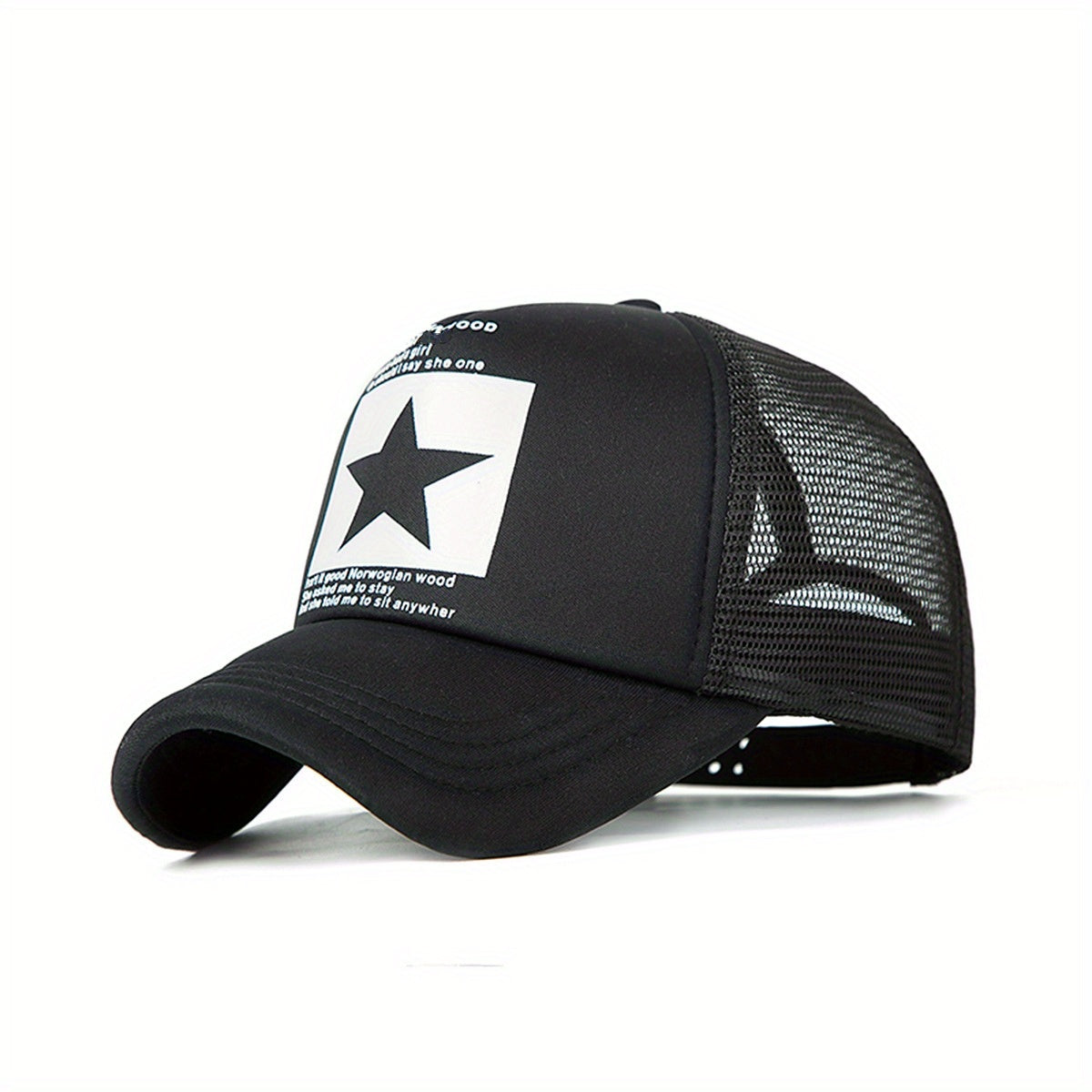 Pentagram Pattern Mesh Baseball Cap