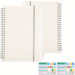 2 Pack A5 Grided Bullet Journals 80 Sheets 100gsm