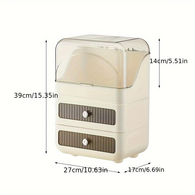Cosmetic Storage Box Drawer Skincare Lipstick Organizer Dust-proof