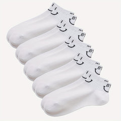 Letter Print Sports Short Socks Women's Stockings