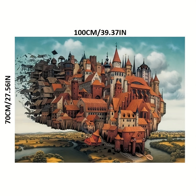 City of Sky 2000pcs Jigsaw Puzzle for Adults Paper Craft Home Wall Decor