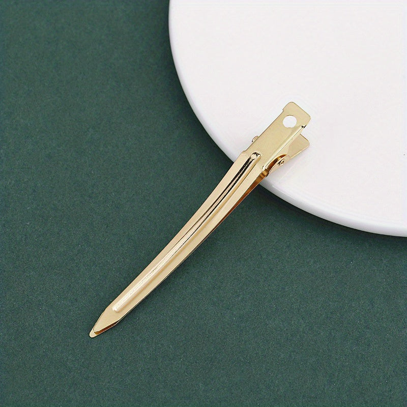 5pcs Women's Hair Clip Metal Duck Billed Bangs Side Clips