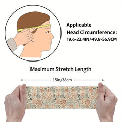 Vintage Breathable Headband for Sport and Casual Wear