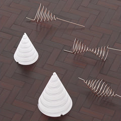 Garden Copper Wire Antenna Fixture, Fibonacci Coil Winding Electroplating Tool