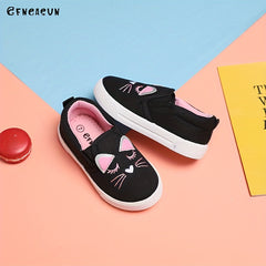 Girls' Canvas Slip-on Loafers for Autumn