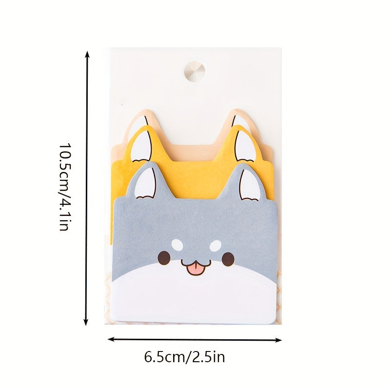 45 Sheets Cartoon Animal Sticky Notes