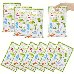 10pcs Dinosaur Gift Bag Kids Jungle Animal Birthday Party Supplies