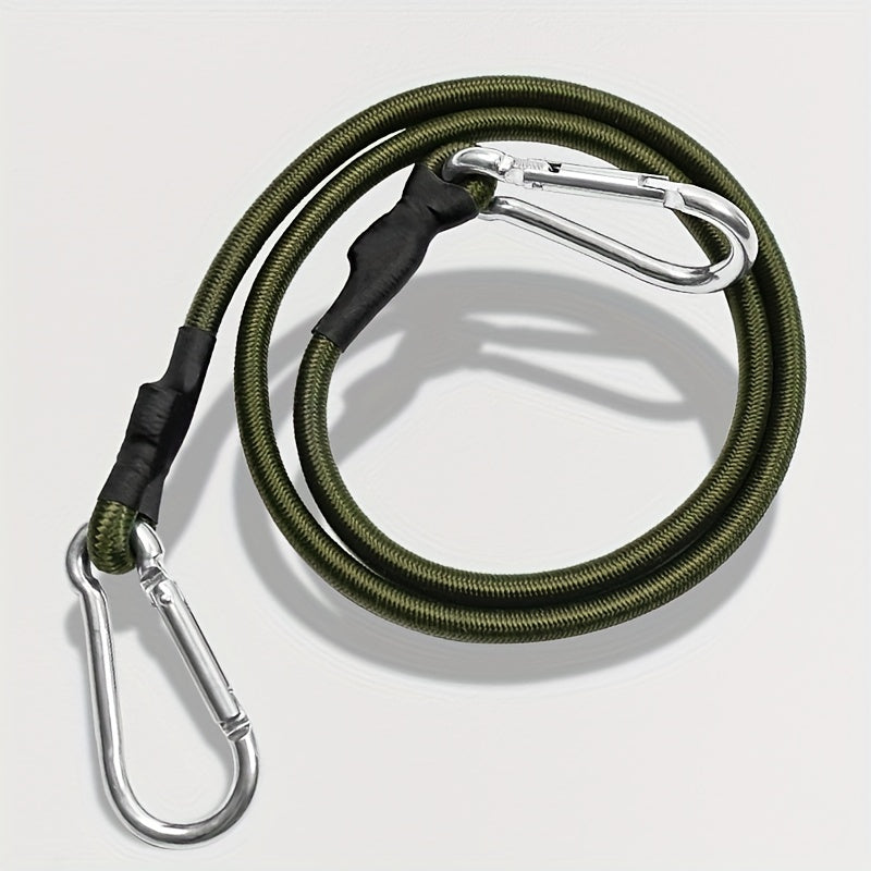 Elastic Rope for Camping and Outdoor Activities with Carabiner Lanyard