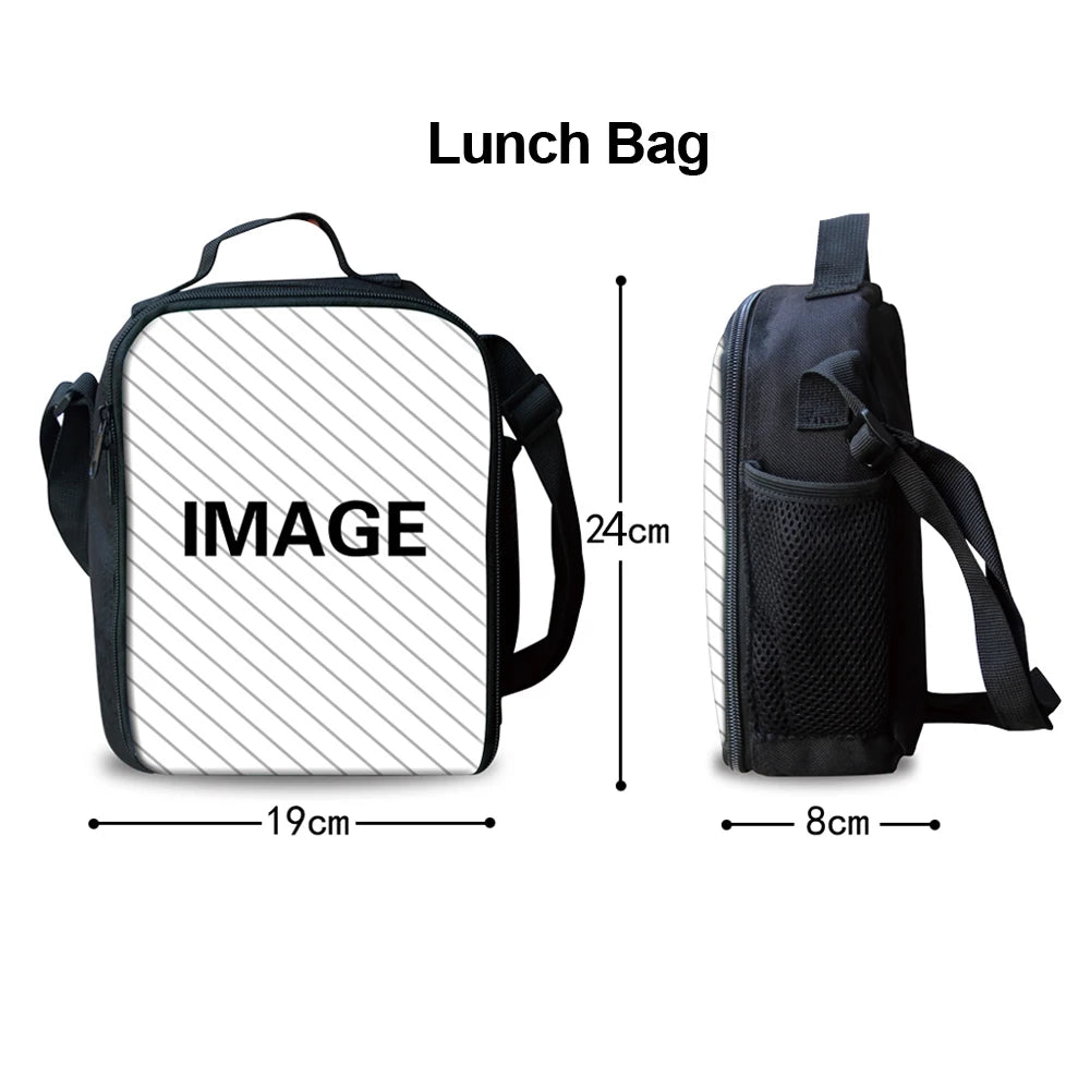 3pcs T-Rex Dino School Backpack Set for Kids