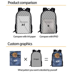 Avocado Print School Backpack for Teenage Girls