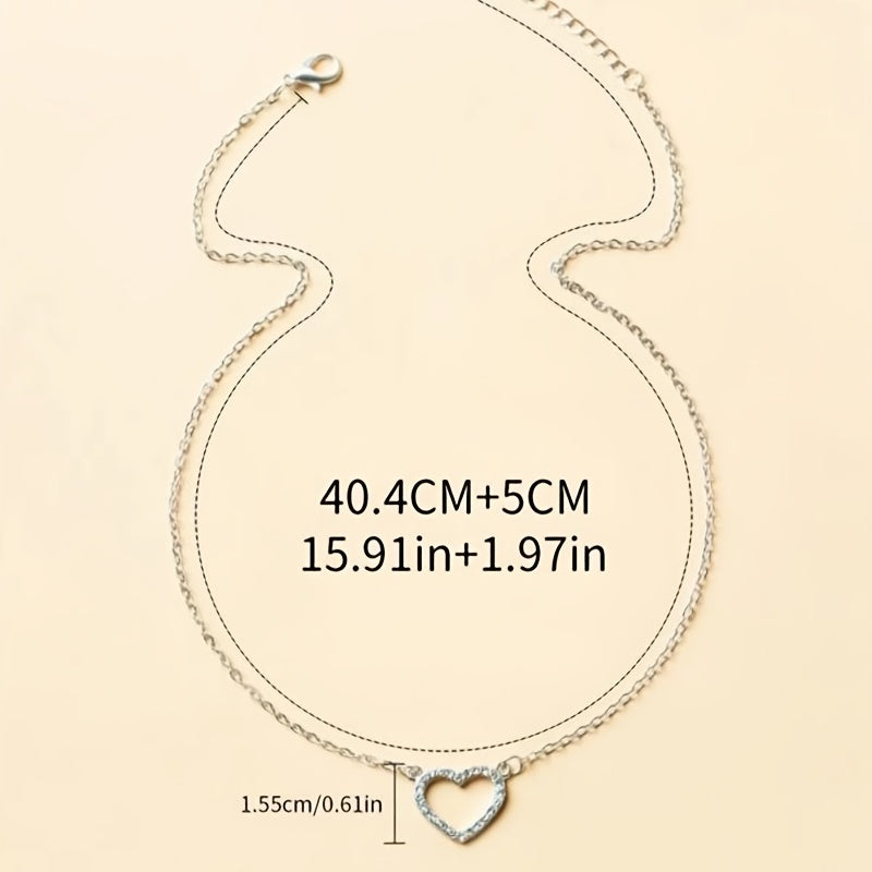 Heart Pendant Necklace Chain Wedding Anniversary Gift