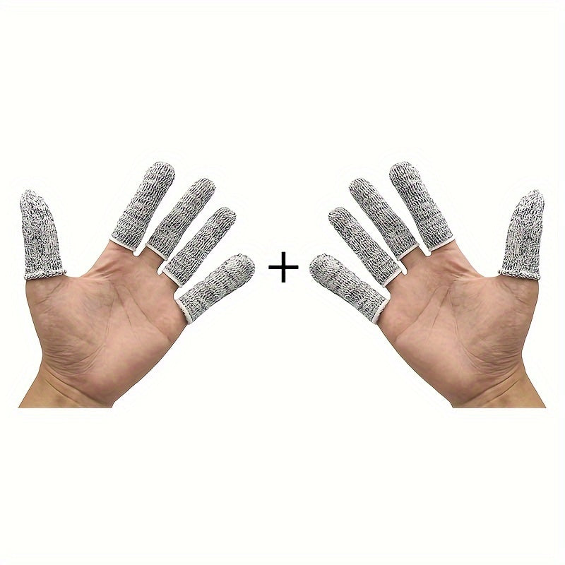 10pcs Cut Resistant Finger Sleeves for Outdoor Activities