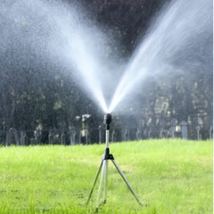 360 Rotary Sprinkler Head Tripod Telescopic Support Garden Watering Sprinkler