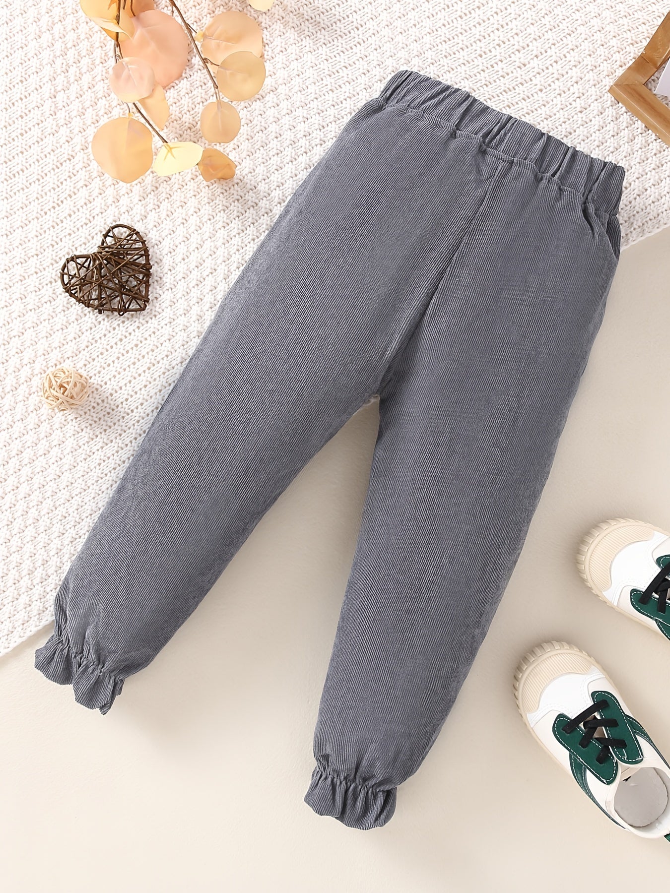 Toddler Girls Corduroy Pants Spring Autumn Casual Pants