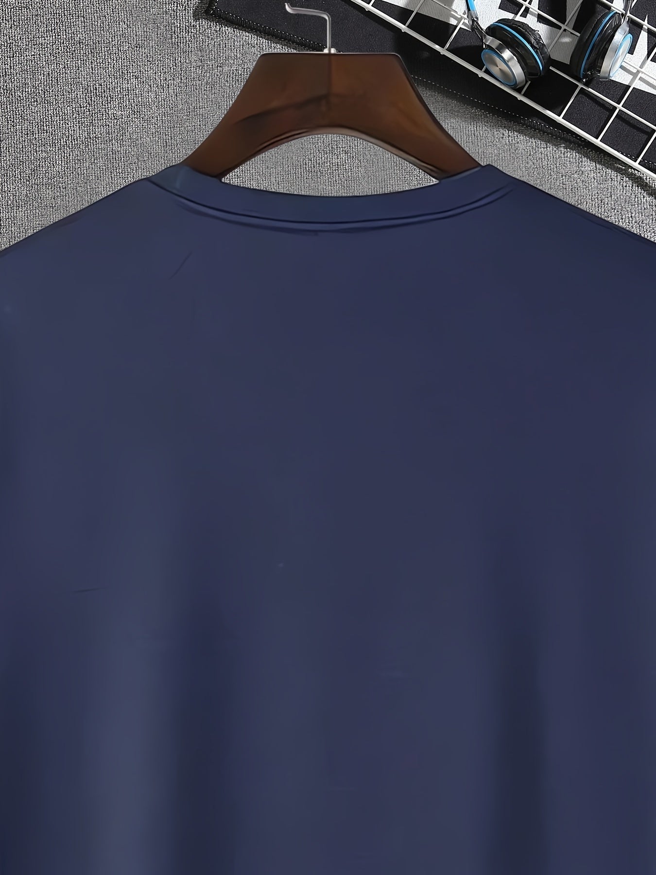 Men's Bear Print Basketball Tee Active Stretch Breathable