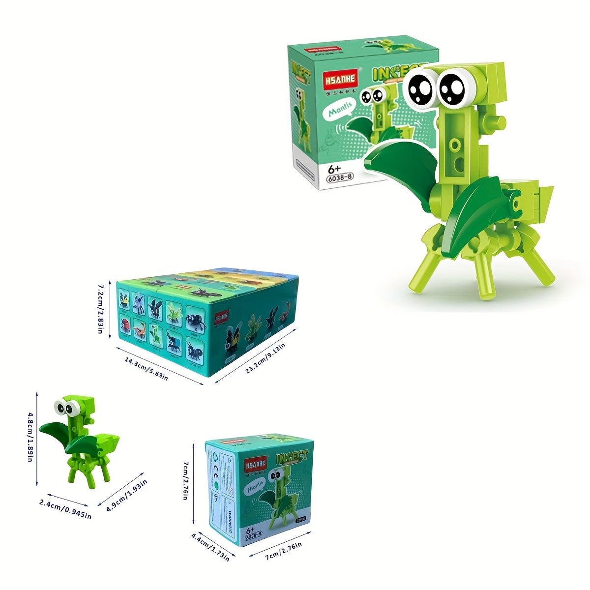 20pcs Insect Building Blocks Set for Young People