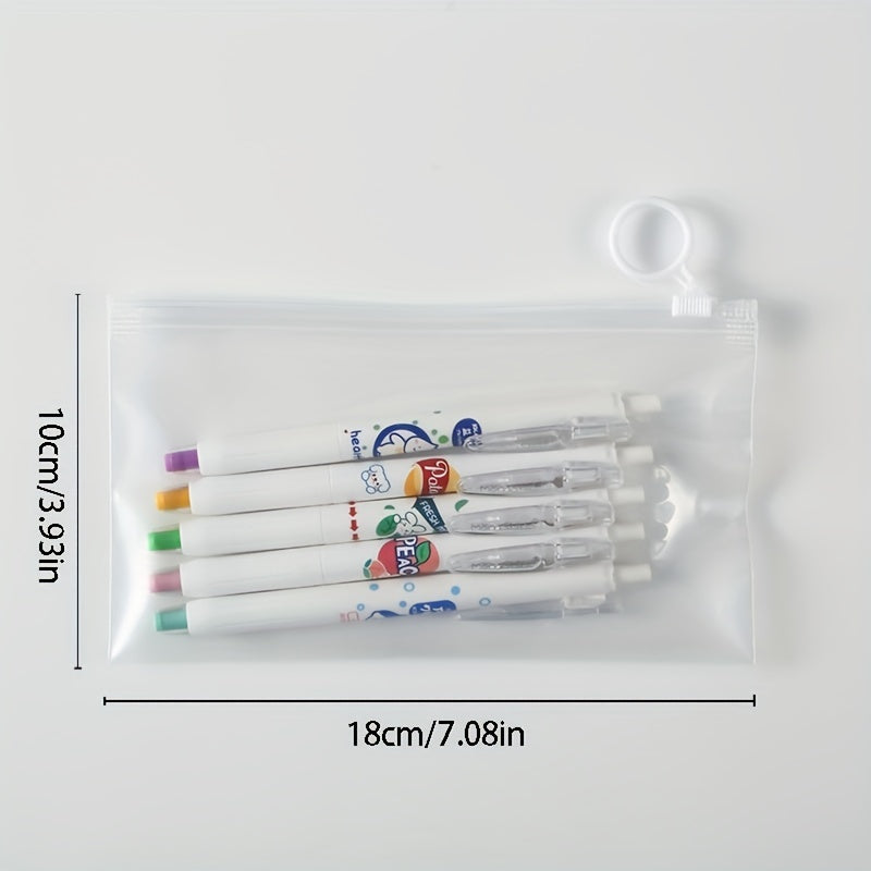 Transparent Waterproof Pencil Case Student Storage