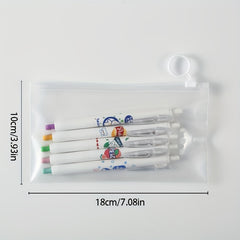 Transparent Waterproof Pencil Case Student Storage