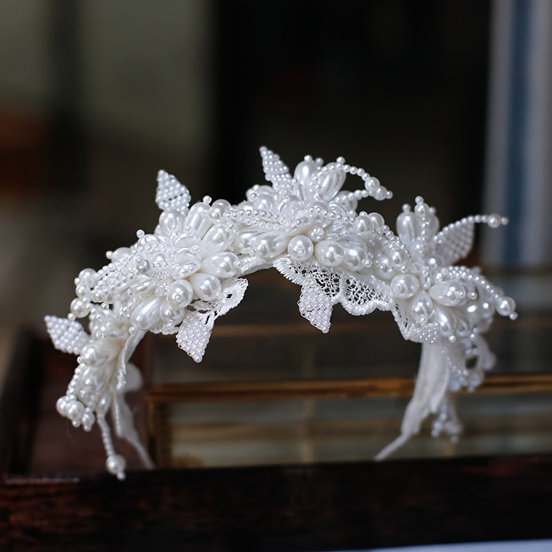 Forest Style Bridal Headpiece with Fairy Hair Accessory for Wedding Dress