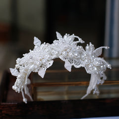 Forest Style Bridal Headpiece with Fairy Hair Accessory for Wedding Dress