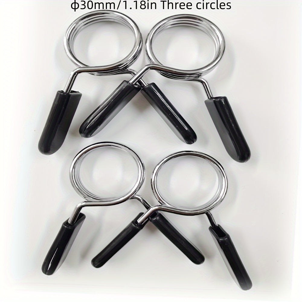 Barbell Clamps Spring Barbell Lock Dumbbell Bar Clip 2pcs